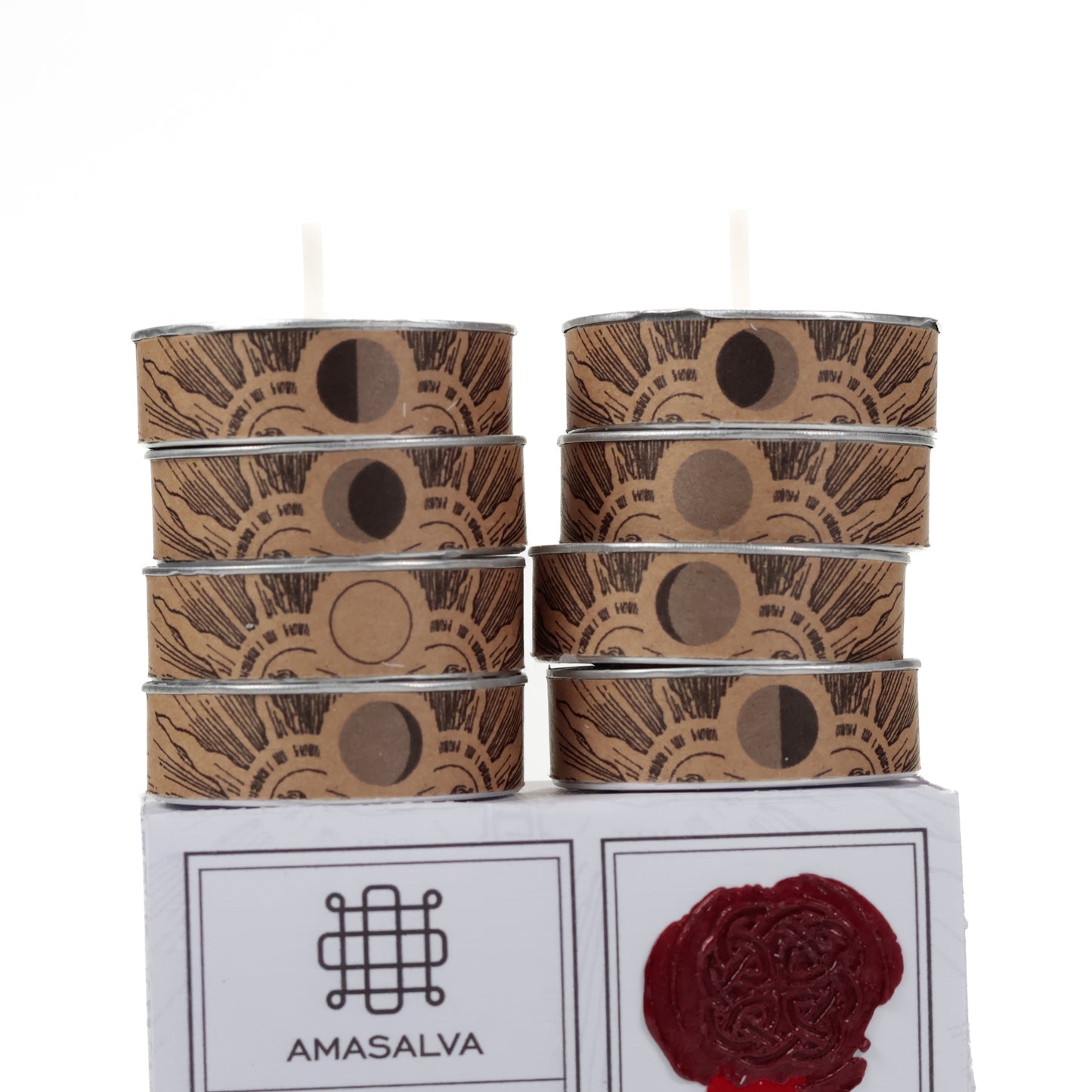 Velas lunares, parafina.